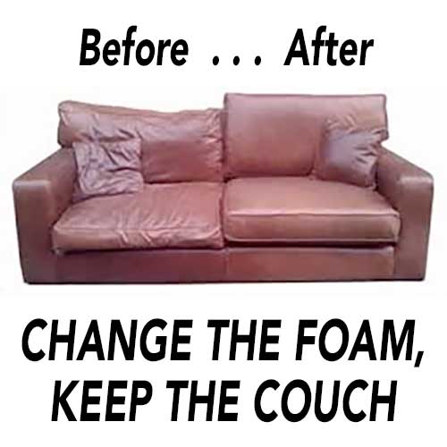 Couch with New Foam Cushions