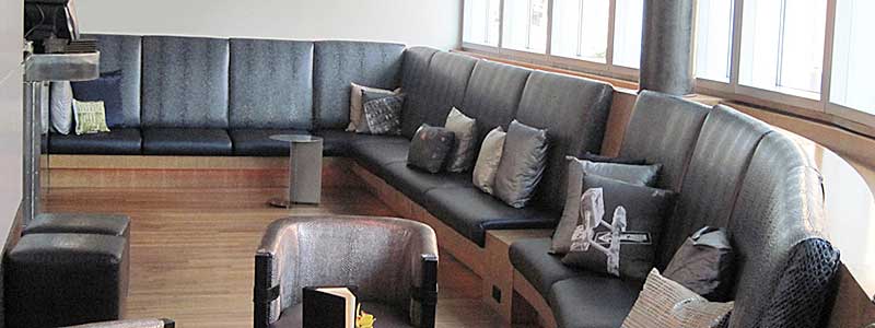 Beautiful Black Couches with new Foam Cushions