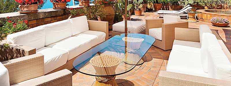 Beautiful Outdoor Furniture with new Foam Cushions